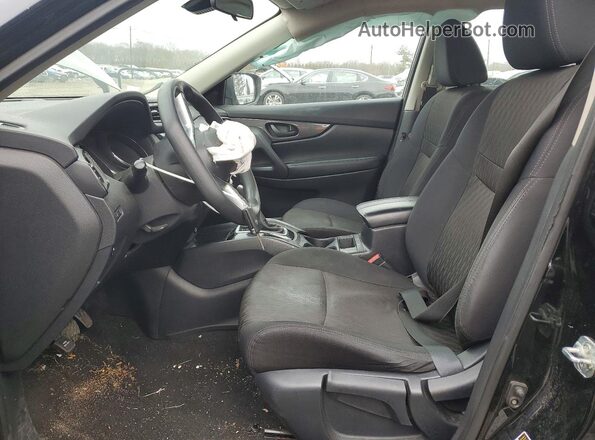 5N1AT2MVXKC809886 2019 NISSAN ROGUE Black Widok wnętrza z przodu