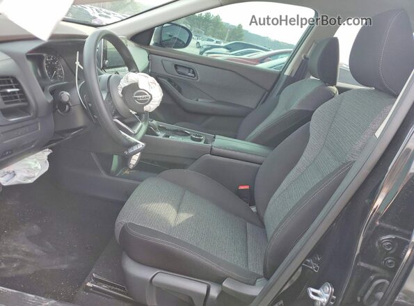 5N1AT3AB2MC842853 2021 NISSAN ROGUE Black Widok wnętrza z przodu