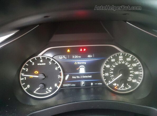 5N1AZ2CS8LN136558 2020 NISSAN MURANO Silver Вид щитка приладів