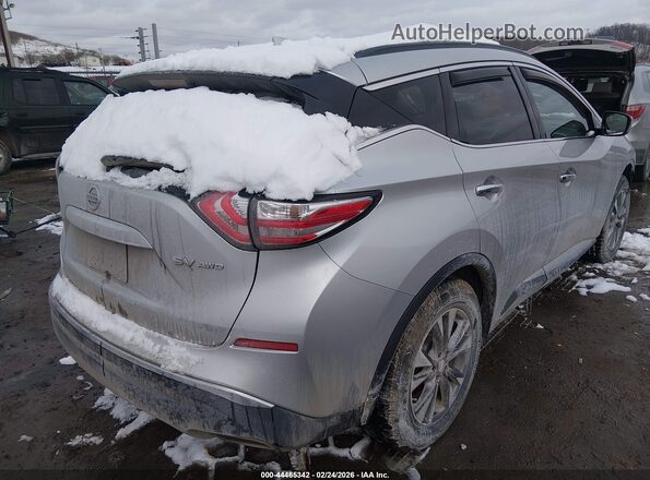 5N1AZ2MH0HN105170 2017 NISSAN MURANO Серебряный Задняя правая четверть
