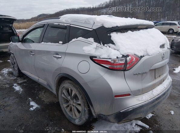 5N1AZ2MH0HN105170 2017 NISSAN MURANO Серебряный Задняя левая четверть