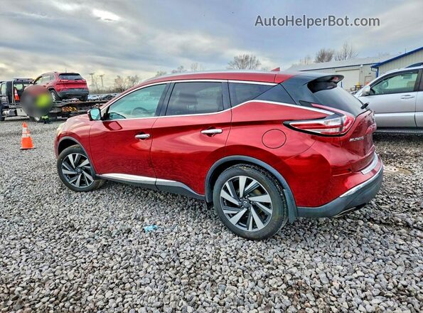 5N1AZ2MH4GN117353 2016 NISSAN MURANO Бордовый Задняя левая четверть