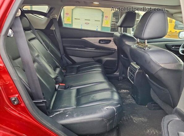 5N1AZ2MH4GN117353 2016 NISSAN MURANO Бордовый Вид задних сидений