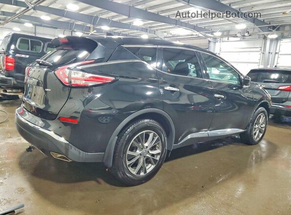 5N1AZ2MH5JN196488 2018 NISSAN MURANO Black უკანა მარჯვენა