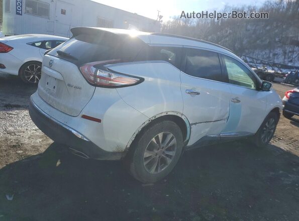 5N1AZ2MH9JN199121 2018 NISSAN MURANO Белый Задняя правая четверть