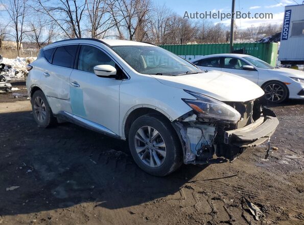 5N1AZ2MH9JN199121 2018 NISSAN MURANO Белый Передняя правая четверть