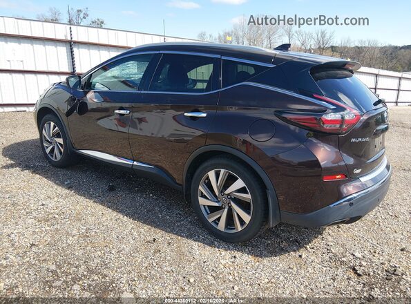 5N1AZ2MJ3KN160156 2019 NISSAN MURANO Темно-бордовый Задняя левая четверть