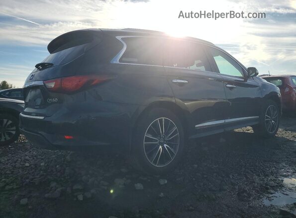 5N1DL0MM0HC504740 2017 INFINITI QX60 Black Задня права чверть