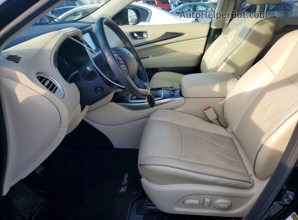 5N1DL0MM0HC504740 2017 INFINITI QX60 Black Вид салону спереду