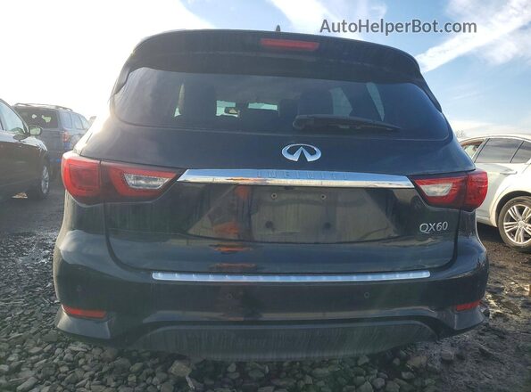 5N1DL0MM0HC504740 2017 INFINITI QX60 Black Вид ззаду