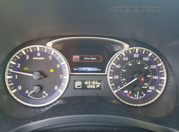 5N1DL0MM0HC504740 2017 INFINITI QX60 Black Вид щитка приладів