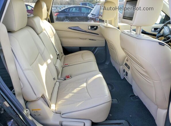 5N1DL0MM0HC504740 2017 INFINITI QX60 Black Вид задньої частини салону