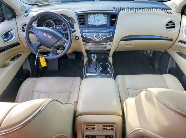 5N1DL0MM0HC504740 2017 INFINITI QX60 Black Вид панелі приладів