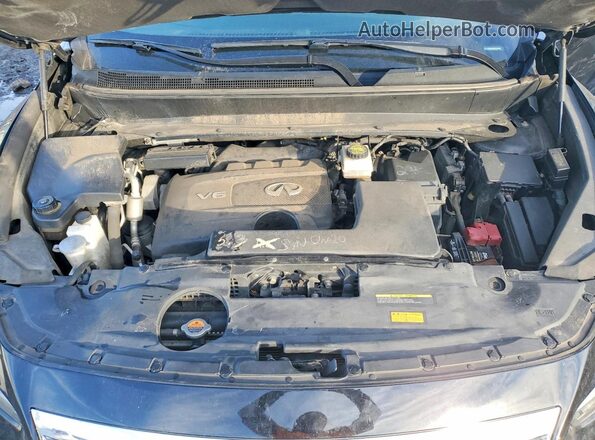 5N1DL0MM0HC504740 2017 INFINITI QX60 Black Вид підкапотного простору