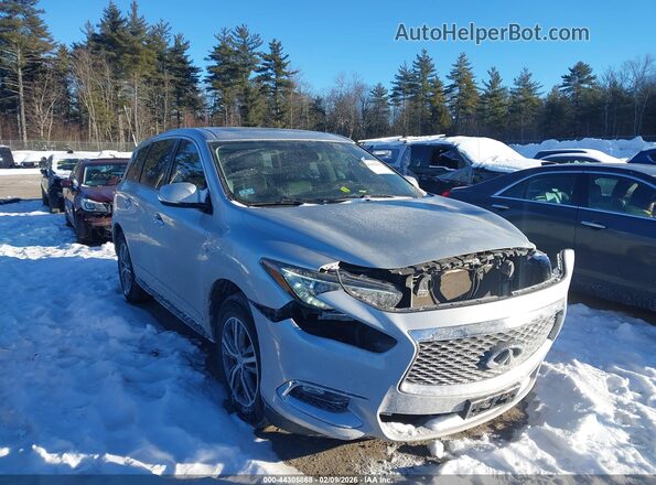 5N1DL0MM1KC520579 2019 INFINITI QX60 Серебряный Передняя правая четверть