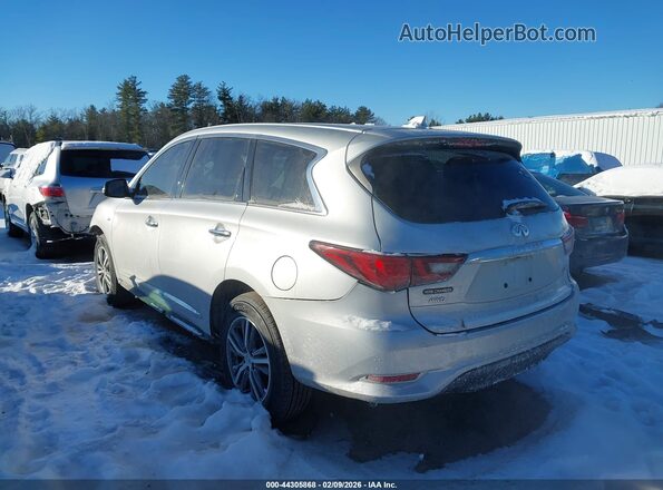 5N1DL0MM1KC520579 2019 INFINITI QX60 Серебряный Задняя левая четверть