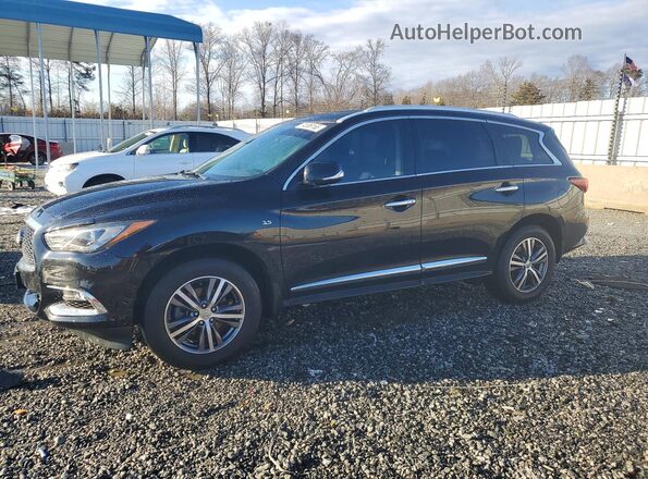 5N1DL0MM2KC562436 2019 INFINITI QX60 Black Առջևի ձախ երեք քառորդ տեսարան