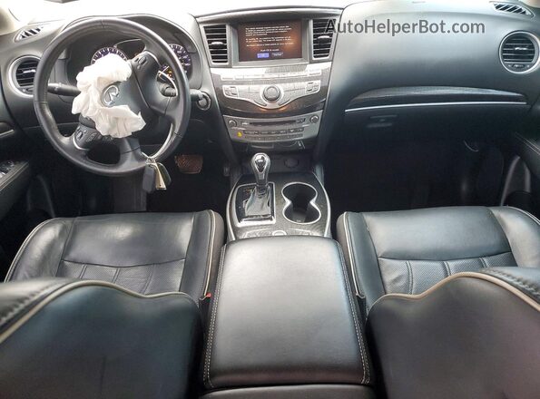 5N1DL0MM2KC562436 2019 INFINITI QX60 Black Առջևի վահանակի տեսք