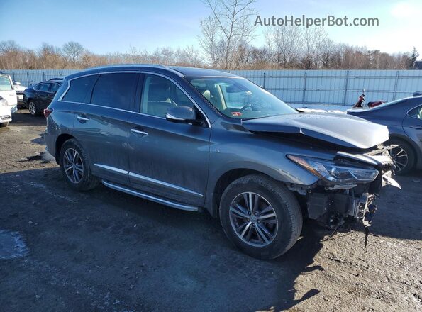 5N1DL0MM3KC519529 2019 INFINITI QX60 Серый Передняя правая четверть