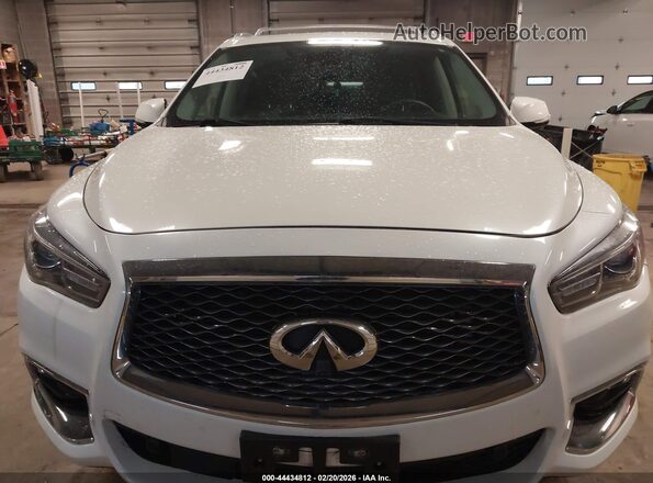5N1DL0MM4JC507033 2018 INFINITI QX60 White Widok deski rozdzielczej