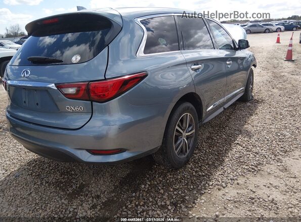 5N1DL0MM4KC557934 2019 INFINITI QX60 Light Blue Задня права чверть