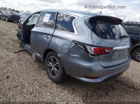 5N1DL0MM4KC557934 2019 INFINITI QX60 Light Blue Задня ліва чверть