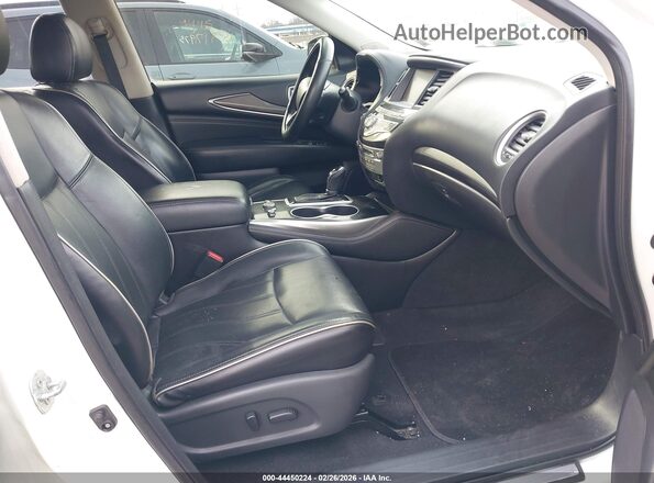 5N1DL0MM7JC516017 2018 INFINITI QX60 White Widok wnętrza z przodu