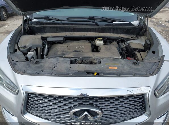 5N1DL0MM8JC530122 2018 INFINITI QX60 Серебряный Вид сзади