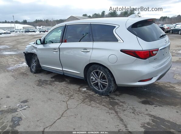 5N1DL0MM8JC530122 2018 INFINITI QX60 Серебряный Задняя левая четверть