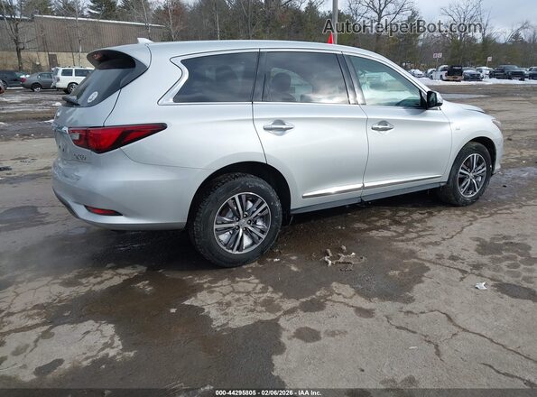5N1DL0MM8JC530122 2018 INFINITI QX60 Серебряный Задняя правая четверть