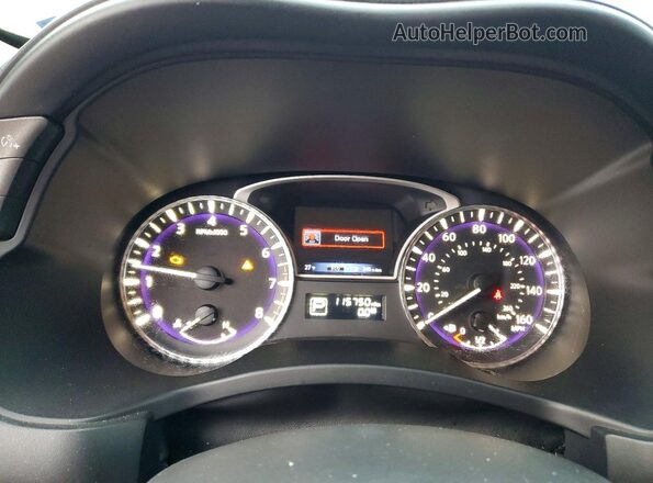 5N1DL0MM9HC513369 2017 INFINITI QX60 Black Widok zestawu wskaźników