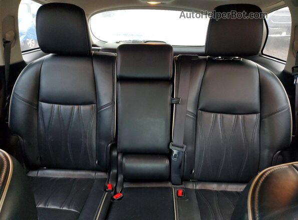 5N1DL0MM9HC513369 2017 INFINITI QX60 Black Widok tylnych siedzeń