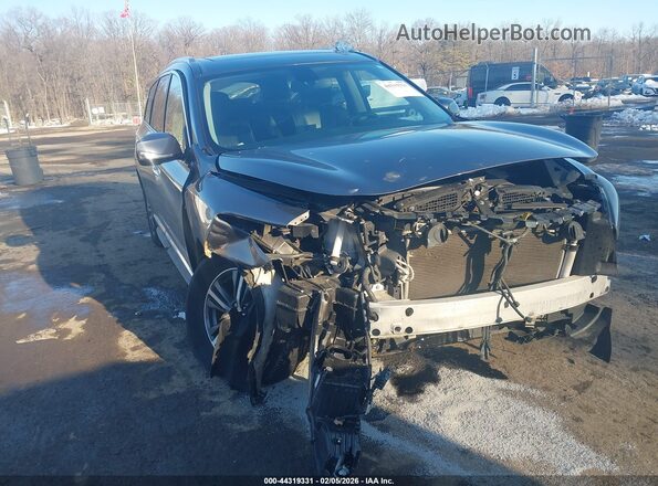 5N1DL0MM9JC504984 2018 INFINITI QX60 Синий Передняя правая четверть