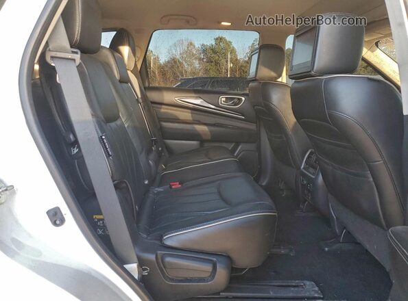 5N1DL0MM9KC502721 2019 INFINITI QX60 White Widok wnętrza z tyłu