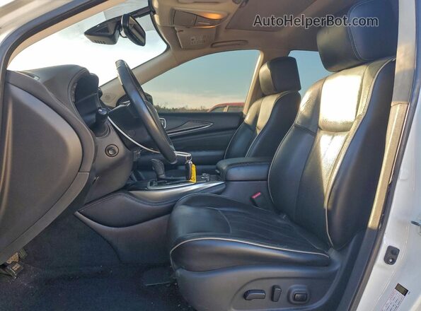 5N1DL0MM9KC502721 2019 INFINITI QX60 White Widok wnętrza z przodu