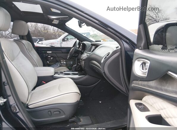 5N1DL0MM9KC523746 2019 INFINITI QX60 Синий Вид салона спереди