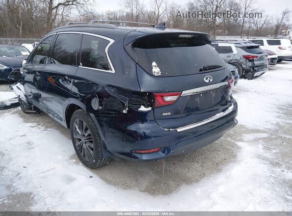 5N1DL0MM9KC523746 2019 INFINITI QX60 Синий Задняя левая четверть