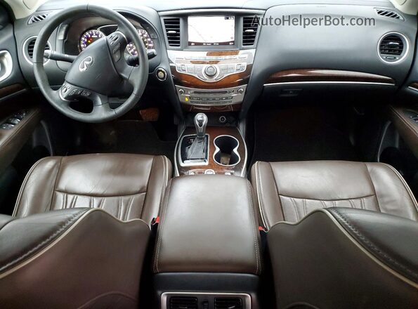 5N1DL0MMXHC543187 2017 INFINITI QX60 White Widok deski rozdzielczej