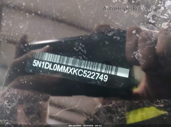 5N1DL0MMXKC522749 2019 INFINITI QX60 Dark Blue Engine compartment view