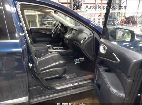 5N1DL0MMXKC522749 2019 INFINITI QX60 Dark Blue Front interior view