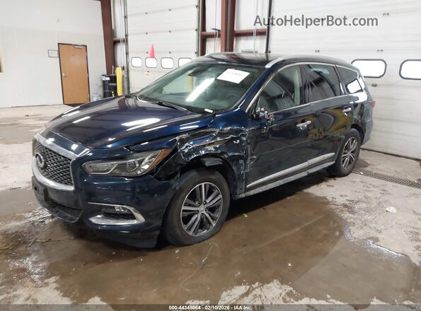 5N1DL0MMXKC522749 2019 INFINITI QX60 Dark Blue Front left
