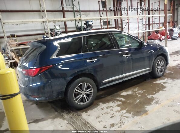 5N1DL0MMXKC522749 2019 INFINITI QX60 Dark Blue Rear right