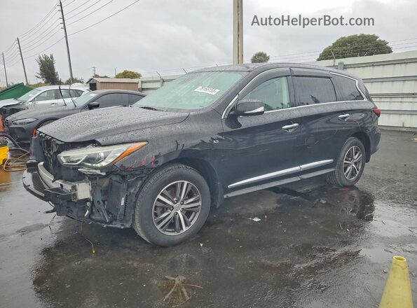 5N1DL0MN1KC530652 2019 INFINITI QX60 Black Vista tres cuartos delantera izquierda