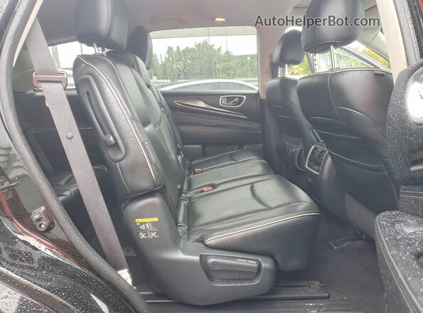 5N1DL0MN1KC530652 2019 INFINITI QX60 Black Vista interior trasera