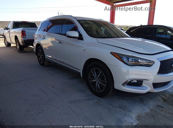5N1DL0MN4KC562754 2019 INFINITI QX60 Белый Передняя правая четверть