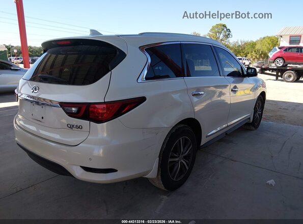 5N1DL0MN4KC562754 2019 INFINITI QX60 Белый Задняя правая четверть