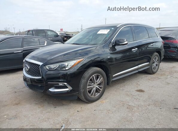 5N1DL0MN5KC521162 2019 INFINITI QX60 Black Առջևի ձախ երեք քառորդ տեսարան