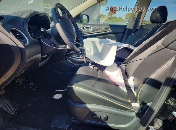 5N1DL0MN5LC532485 2020 INFINITI QX60 Черный Вид салона спереди