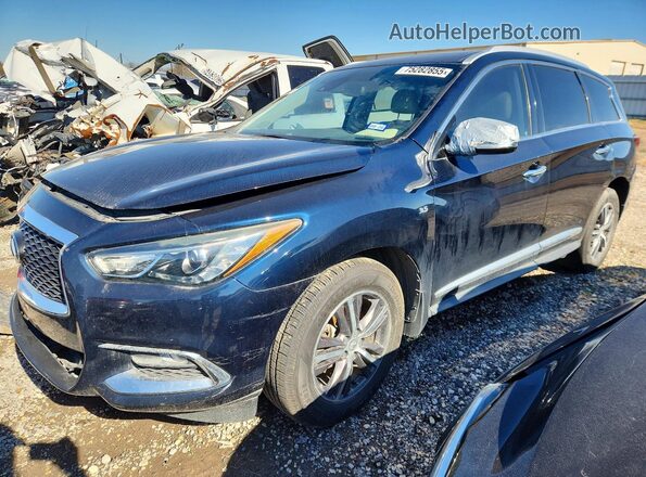 5N1DL0MN8KC548212 2019 INFINITI QX60 Blue Передня ліва чверть