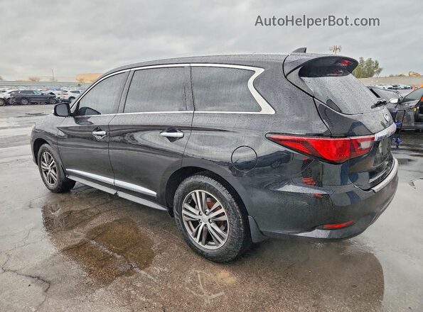 5N1DL0MN8KC569609 2019 INFINITI QX60 Black Հետևի ձախ